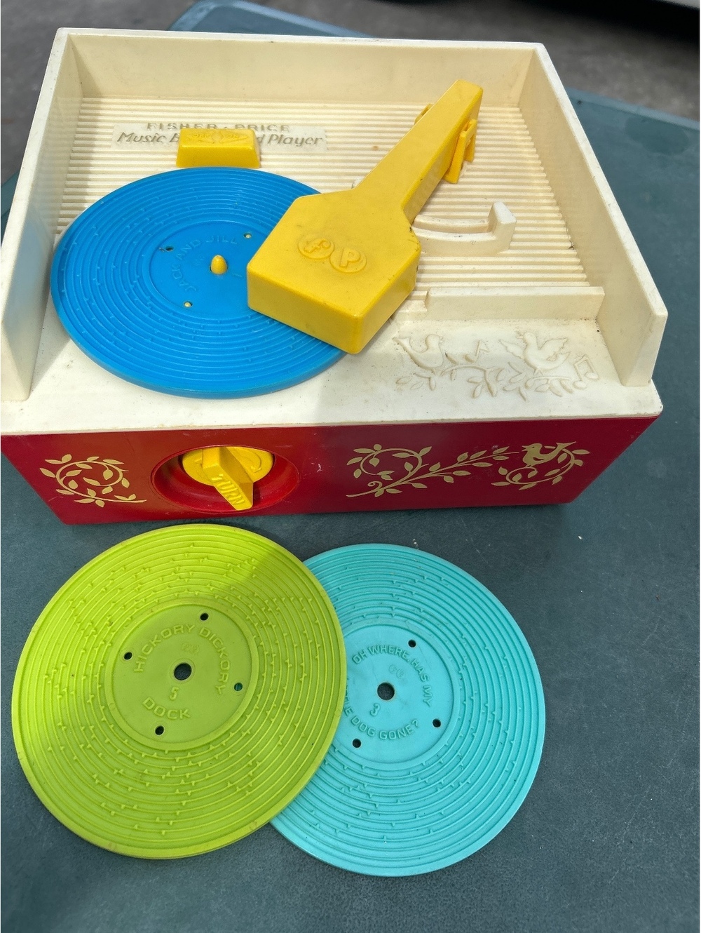 Fisher-Price Music Box Record Player with 3 Records
